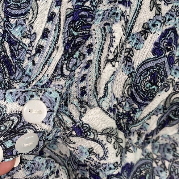 Go Coco blue floral boho romper; size 2XL - Picture 5 of 7